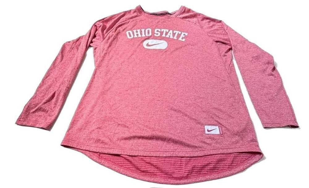 Nike Ohio State Buckeyes Waffle Knit Long Sleeve Performance Shirt